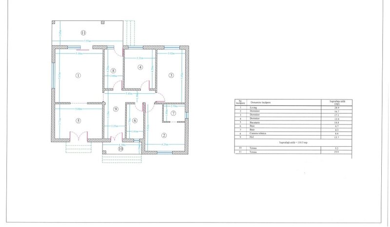 Fundulea, 25 min. de Bucuresti, casa parter la gri 155 mp, teren 1.007 mp.